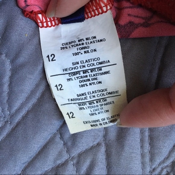 👙Anne Cole Collection red rose tankini size 12 - Picture 4 of 4